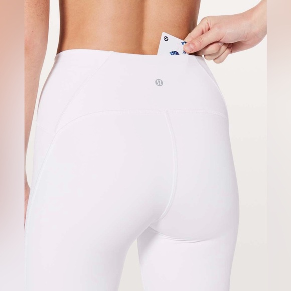 Lululemon Train Times Pant Legging 25” White Size 6 | Retired 2018 Rare Edition - Picture 4 of 8